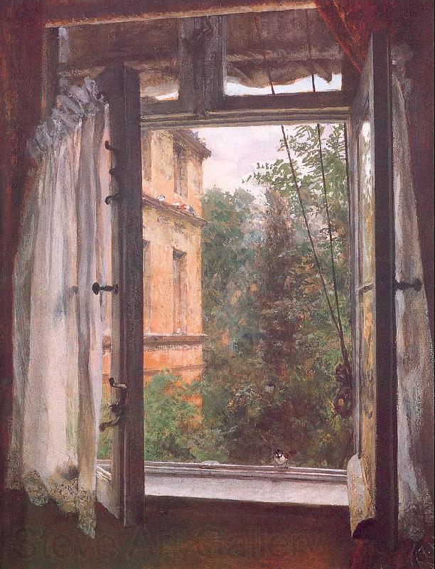 Adolph von Menzel View from a Window in the Marienstrasse
